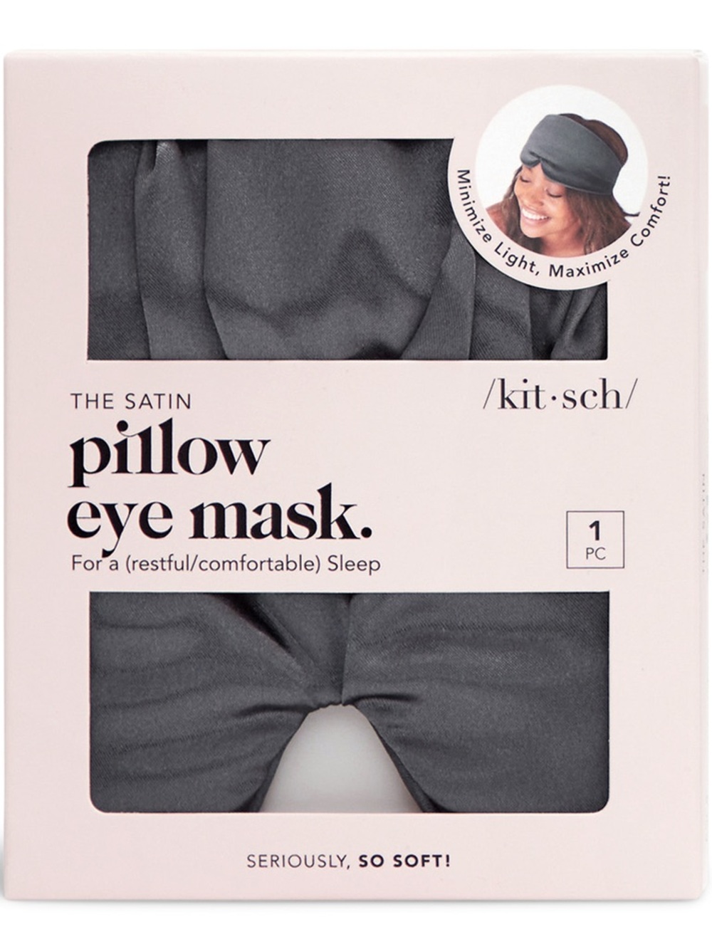 Kitsch Satin Pillow Sleeping Eye Mask